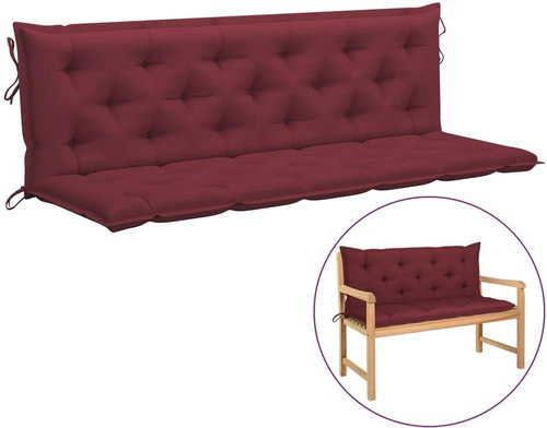 Poduška pro závěsné houpací křeslo vínová 180 cm textil - Polstr - Main image