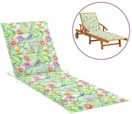 Poduška na zahradní lehátko s listovým vzorem 200x50x4cm textil - Polstr