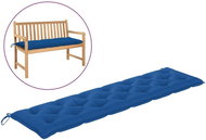 Poduška na zahradní lavici modrá 200 x 50 x 7 cm textil - Polstr