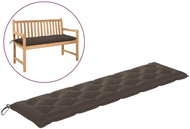 SHUMEE Poduška na zahradní lavici 7 × 50 × 200 cm, taupe - Polstr