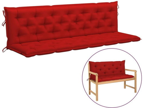 Poduška pro závěsné houpací křeslo červená 200 cm textil - Polstr - Main image