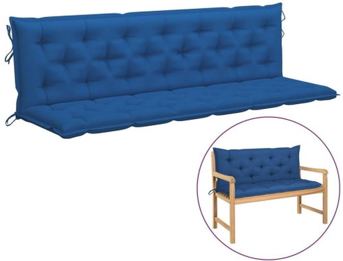 Poduška pro závěsné houpací křeslo modrá 200 cm textil - Polstr - Main image