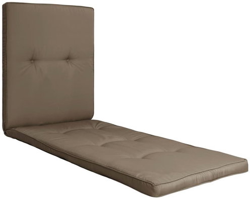 Poduška na lehátko taupe 190x60x5 cm - Polstr - Main image