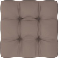 Poduška na pohovku z palet taupe 58 x 58 x 10 cm - Polstr