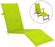 Poduška na polohovací židli jasně zelená (75+105) x 50 x 4 cm - Polstr