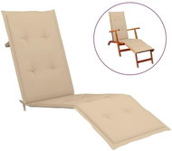 Poduška na polohovací židli béžová (75+105) x 50 x 4 cm - Polstr