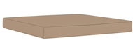 Poduška na nábytek z palet 60 x 60 x 6 cm taupe textil - Polstr