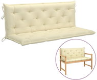 Poduška pro závěsné houpací křeslo krémově bílá 150 cm textil - Polstr