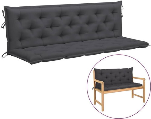 SHUMEE Poduška pro závěsné houpací křeslo 7 × 50 × 180 cm, antracit - Polstr - Main image