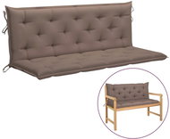 SHUMEE Poduška pro závěsné houpací křeslo 7 × 50 × 150 cm, taupe - Polstr