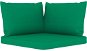Podušky na pohovku z paliet 3 ks zelené textil - Poduška