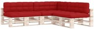 Podušky na pohovku z palet 7 ks červené - Polstr