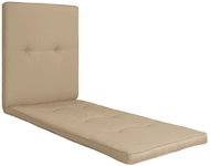 Poduška na lehátko béžová 190x60x5 cm - Polstr