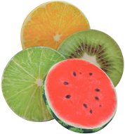 Polštářky s potiskem ovoce 4 ks vícebarevné - Polštář