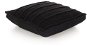 Čtvercový pletený bavlněný polštář na podlahu 60 x 60 cm černý - Sedací vak