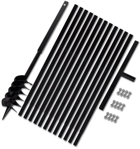 Zemní vrták s rukojetí 120 mm, s nástavci 13 m, ocel - Ruční vrták - Main image