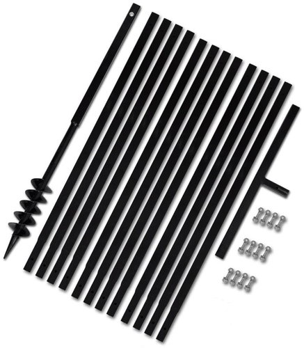 Zemní vrták s rukojetí 80 mm, s nástavci 13 m, ocel - Ruční vrták - Main image