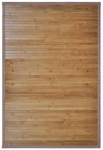 Bambusové koupelnové předložky 4 ks 60 x 90 cm hnědé - Koupelnová předložka - Main image