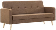 Pohovka s textilním čalouněním hnědá - Pohovka