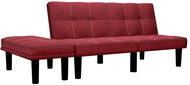2místná pohovka vínová textil - Pohovka