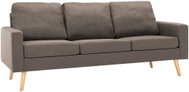3místná pohovka taupe textil - Pohovka