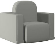 Dětské křeslo 2 v 1 šedé umělá kůže - Children's Chair