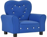 Dětské křeslo modré umělá kůže - Children's Chair