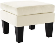 Podnožka krémová umělá kůže - Footstool