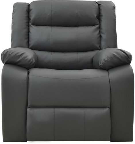 Masážní polohovatelné křeslo šedé umělá kůže - Massage Chair - Main image