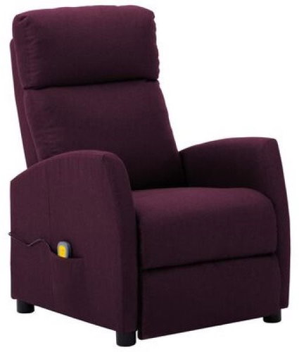 Masážní polohovací křeslo fialové textil - Massage Chair - Main image