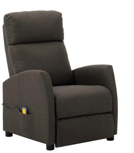 Elektrické masážní polohovací křeslo taupe textil - Massage Chair - Main image