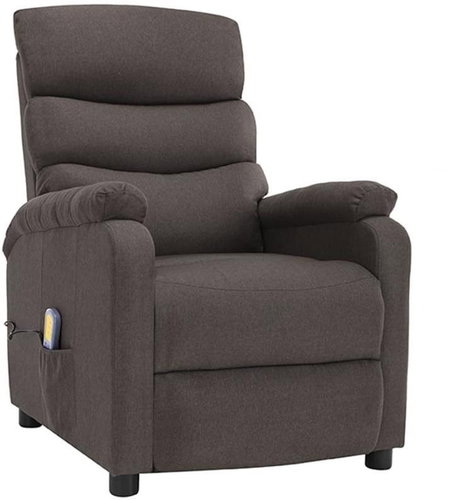 Elektrické masážní polohovací křeslo taupe textil - Massage Chair - Main image