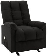 Elektrické masážní polohovací křeslo černé textil - Massage Chair