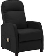 Masážní polohovací křeslo černé umělá kůže - Massage Chair
