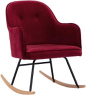 Rocking chair burgundy velvet - Rocking Chair