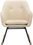 Rocking chair cream textile - Rocking Chair