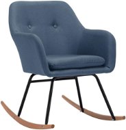Rocking chair blue textile - Rocking Chair