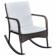 Garden rocking chair brown polyrattan - Rocking Chair