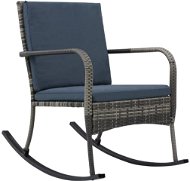 Garden rocking chair polyrattan anthracite - Garden Chair