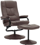 SHUMEE polohovací křeslo, textil, světle šedé, 321400 - Křeslo