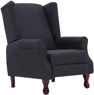 SHUMEE polohovací křeslo, textil, světle šedé, 329320 - Křeslo