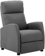 SHUMEE polohovací křeslo, textil, taupe, 338988 - Křeslo