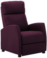 Polohovací křeslo vínové textil - Křeslo
