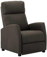 Polohovací křeslo taupe textil - Křeslo
