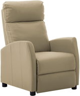 Polohovací křeslo cappuccino umělá kůže - Křeslo