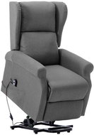 SHUMEE polohovací křeslo, textil, taupe, 342223 - Křeslo