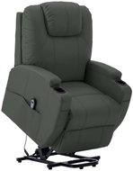 SHUMEE polohovací křeslo, textil, taupe, 342426 - Křeslo