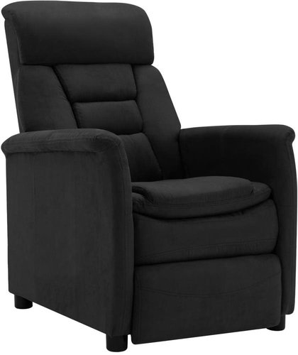 SHUMEE polohovací křeslo, textil, tmavě hnědé, 324074 - Křeslo - Main image