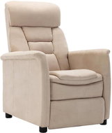 SHUMEE polohovací křeslo, textil, tmavě hnědé, 329325 - Křeslo