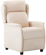 SHUMEE polohovací křeslo, textil, tmavě hnědé, 339005 - Křeslo